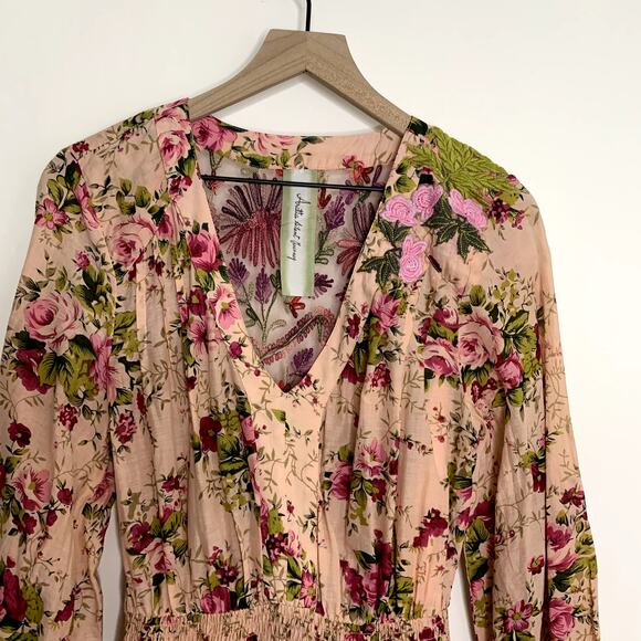 Aratta Silent Journey Softness Antique Rose Maxi Dress Womens Pink Medium - Picture 9 of 16